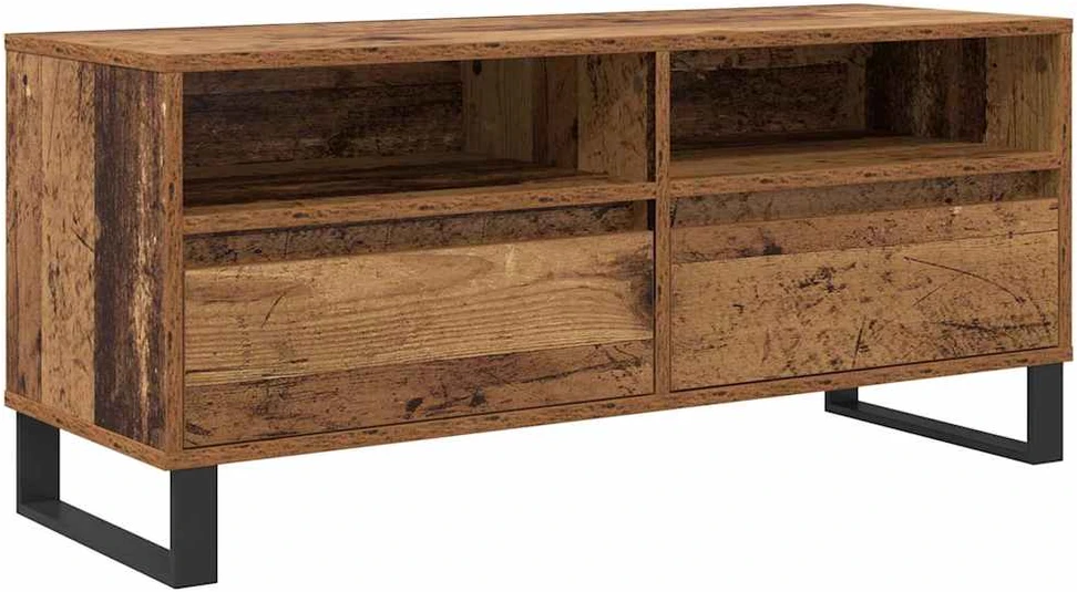 TV staliukas Televizoriaus spintelė Senovinis medis 100 x 34,5 x 44,5 cm