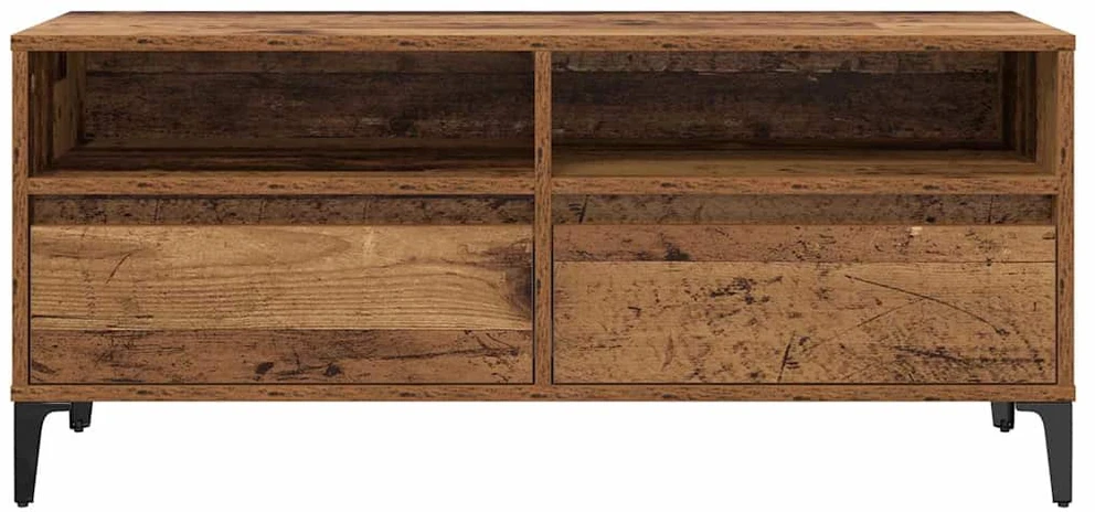 TV staliukas Televizoriaus spintelė Senovinis medis 100 x 34,5 x 44,5 cm