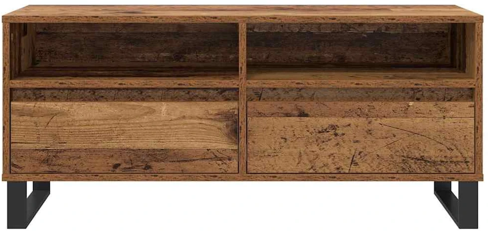 TV staliukas Televizoriaus spintelė Senovinis medis 100 x 34,5 x 44,5 cm