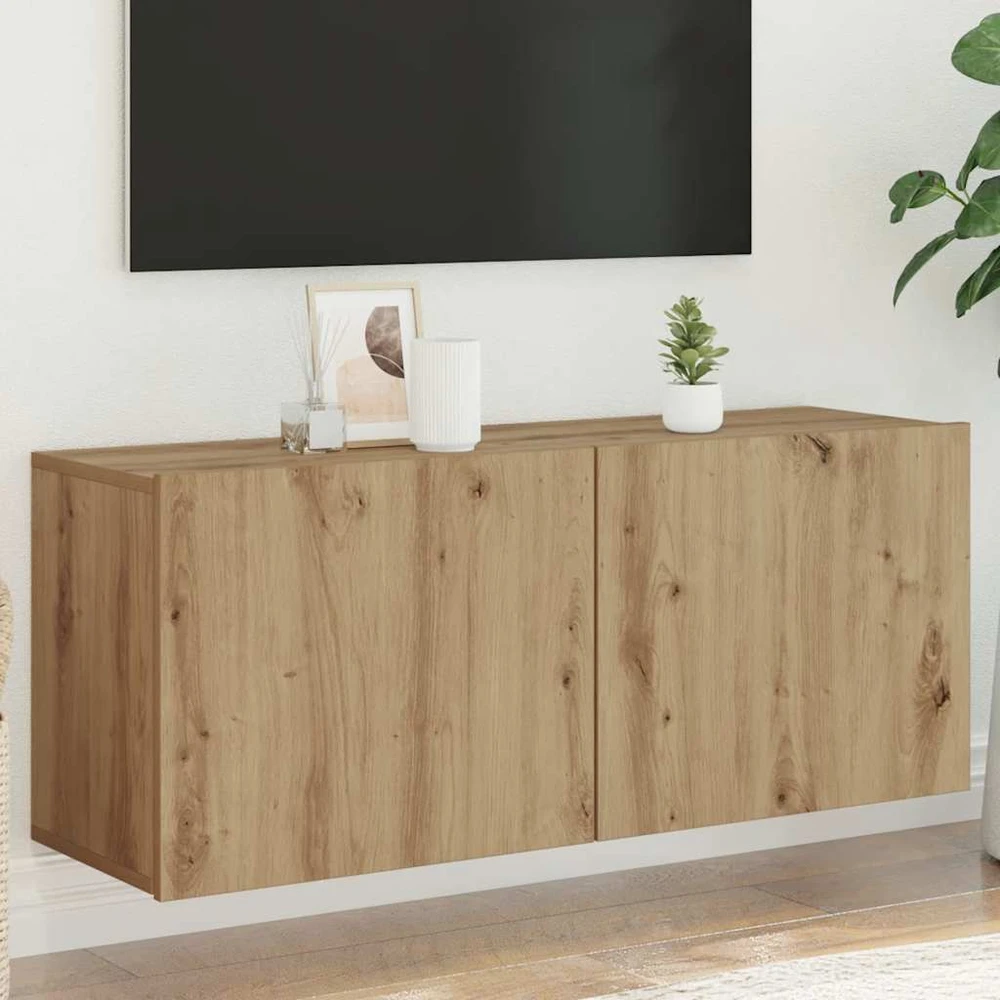 TV staliukas televizoriaus spintelė Sieninė Artisan ąžuolas 100x30x41 cm