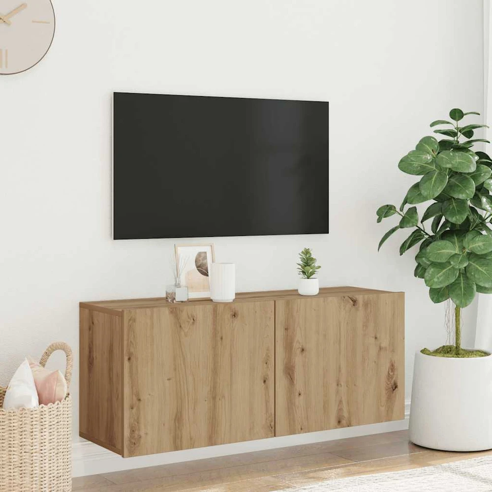 TV staliukas televizoriaus spintelė Sieninė Artisan ąžuolas 100x30x41 cm