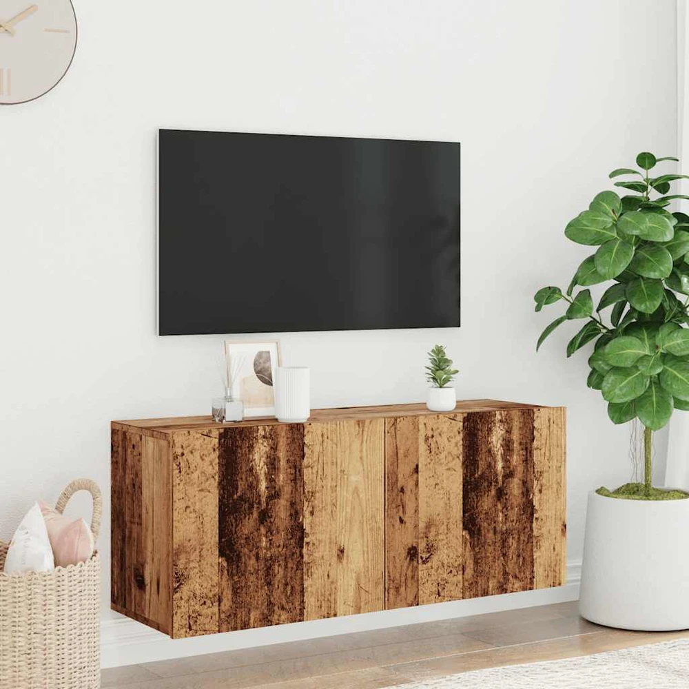 TV staliukas televizoriaus spintelė Sieninė Old Wood 100x30x41 cm