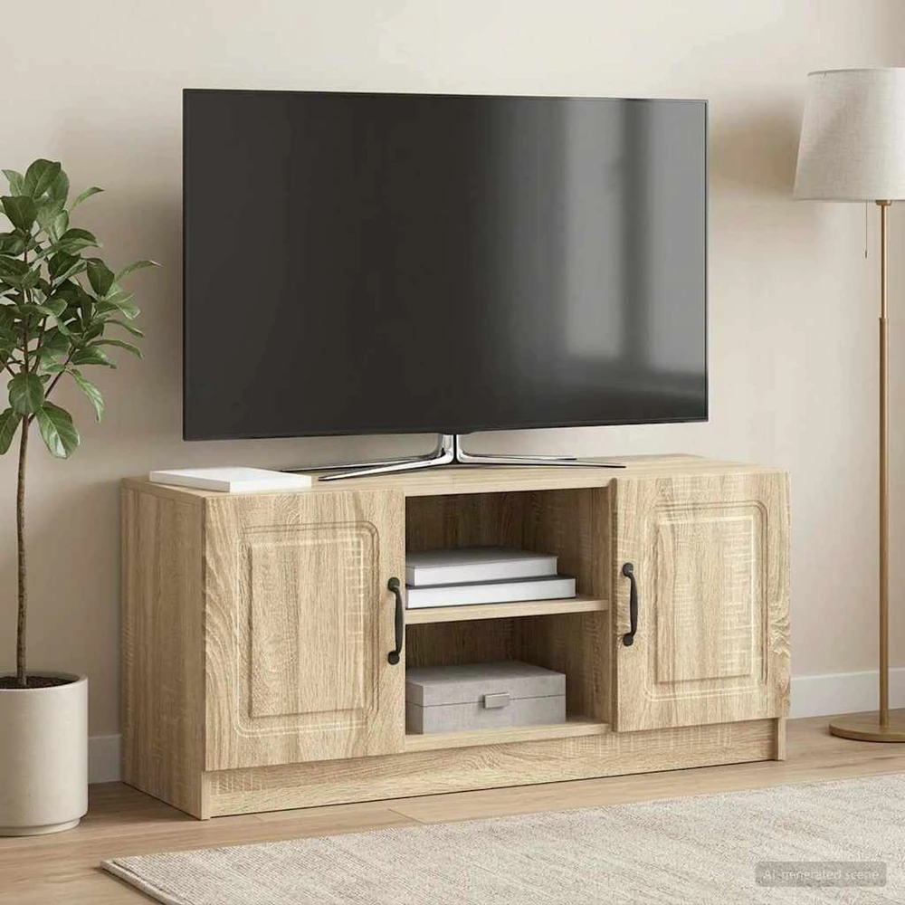 TV staliukas Televizoriaus spintelė Sonoma ąžuolas 102 x 34,5 x 47 cm