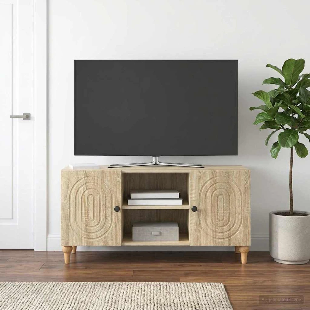 TV staliukas Televizoriaus spintelė Sonoma ąžuolas 102 x 34,5 x 50 cm