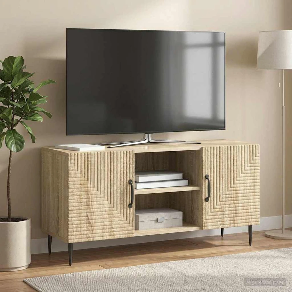 TV staliukas Televizoriaus spintelė Sonoma ąžuolas 102 x 34,5 x 50 cm