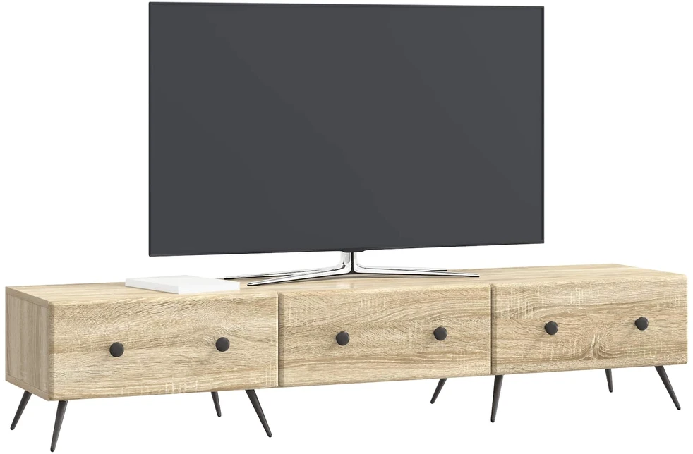 TV staliukas Televizoriaus spintelė Sonoma ąžuolas 147 x 34,5 x 30 cm