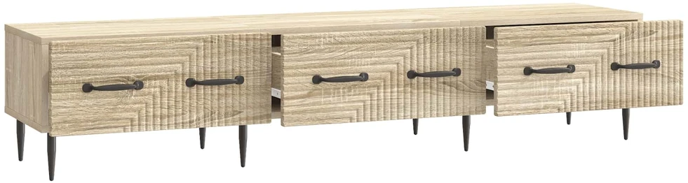 TV staliukas Televizoriaus spintelė Sonoma ąžuolas 147 x 34,5 x 30 cm