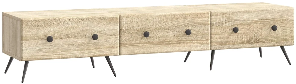 TV staliukas Televizoriaus spintelė Sonoma ąžuolas 147 x 34,5 x 30 cm
