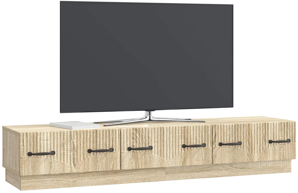 TV staliukas Televizoriaus spintelė Sonoma ąžuolas 147 x 34,5 x 27 cm