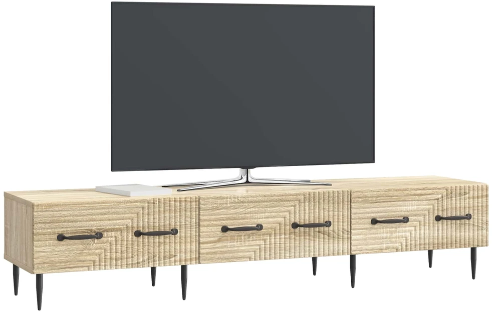 TV staliukas Televizoriaus spintelė Sonoma ąžuolas 147 x 34,5 x 30 cm