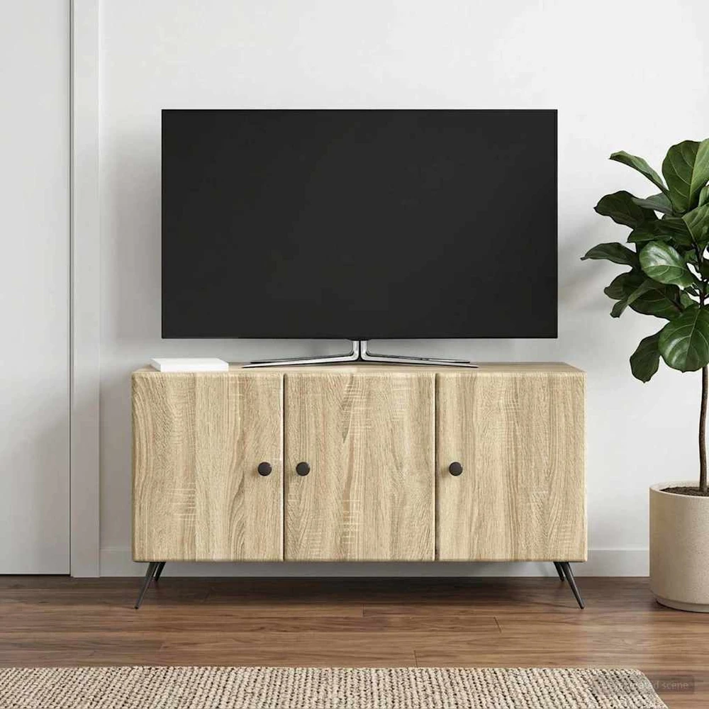 TV staliukas Televizoriaus spintelė Sonoma ąžuolas 99 x 34,5 x 50 cm