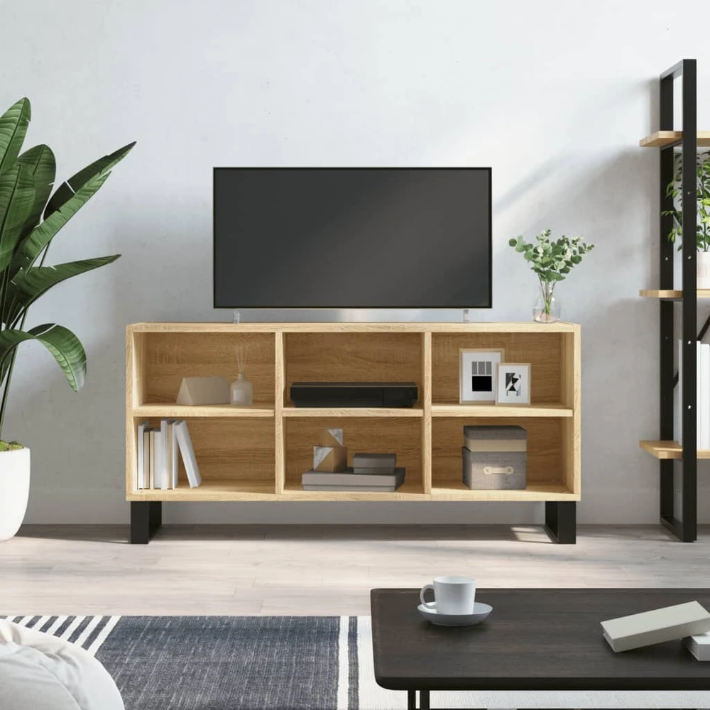 TV staliukas Televizoriaus spintelė, sonoma ąžuolo, 103,5x30x50cm, mediena