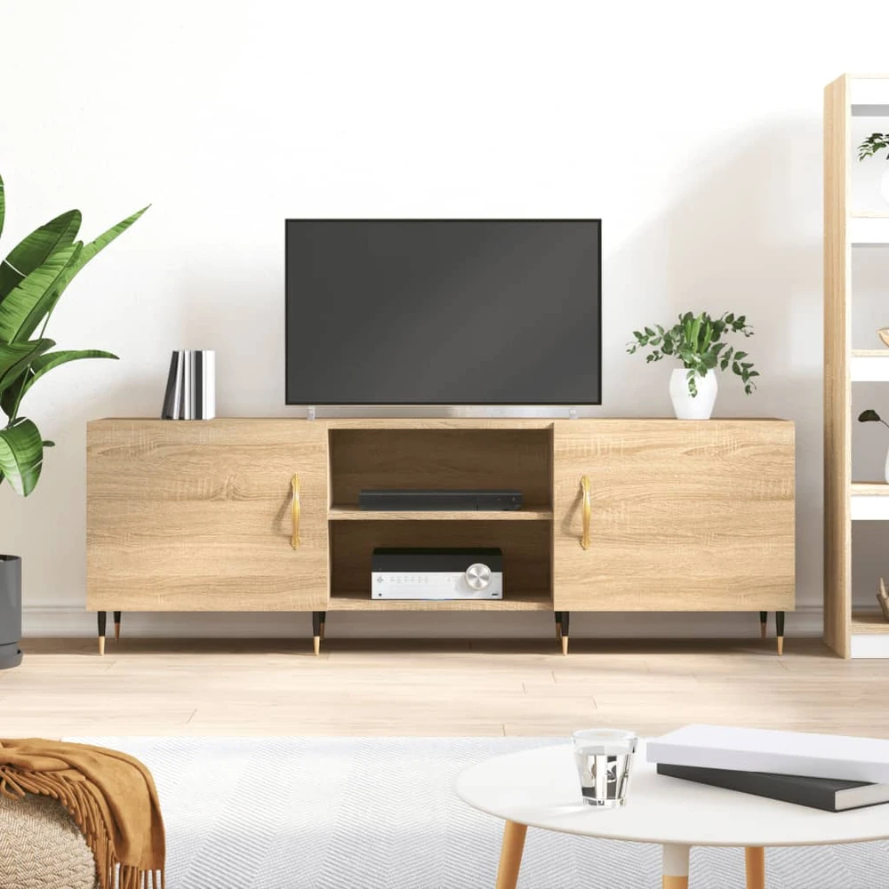 TV staliukas Televizoriaus spintelė, sonoma ąžuolo, 150x30x50cm, mediena