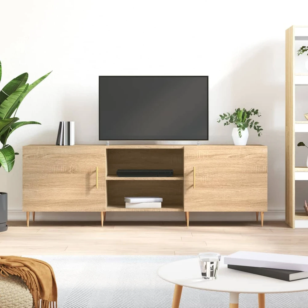 TV staliukas Televizoriaus spintelė, sonoma ąžuolo, 150x30x50cm, mediena