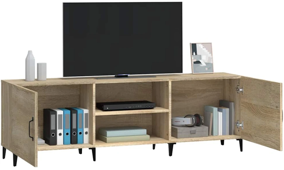 TV staliukas Televizoriaus spintelė, sonoma ąžuolo, 150x30x50cm, mediena
