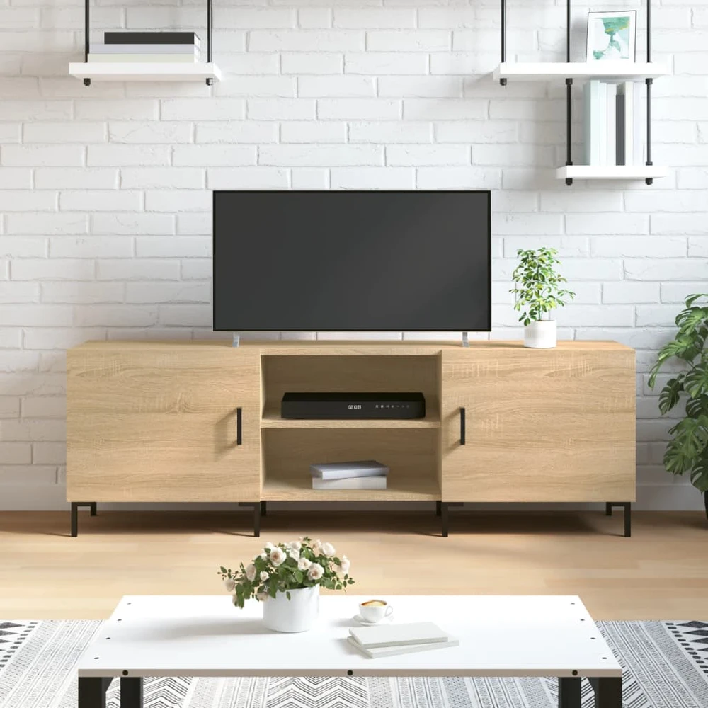 TV staliukas Televizoriaus spintelė, sonoma ąžuolo, 150x30x50cm, mediena