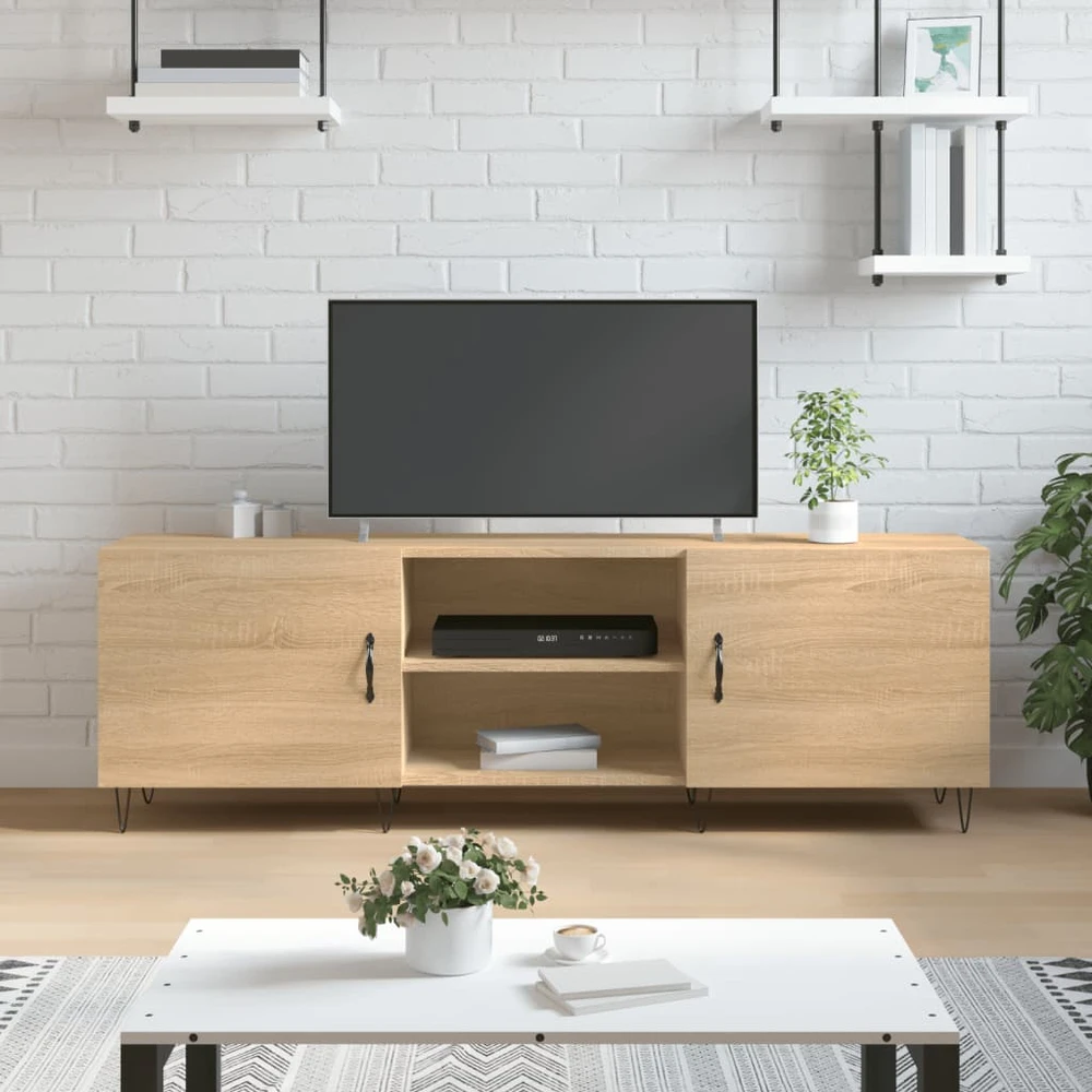 TV staliukas Televizoriaus spintelė, sonoma ąžuolo, 150x30x50cm, mediena