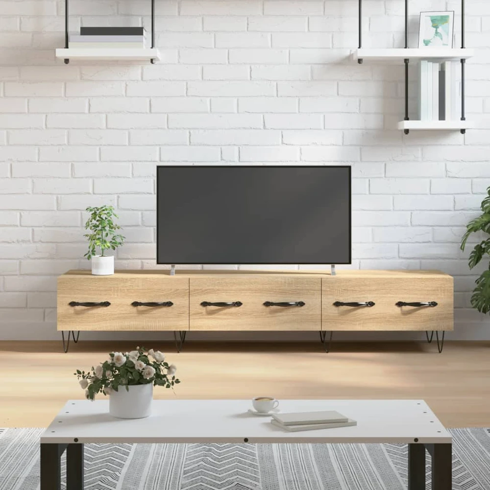 TV staliukas Televizoriaus spintelė, sonoma ąžuolo, 150x36x30cm, mediena