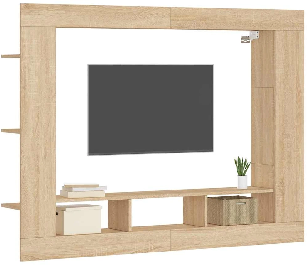 TV staliukas Televizoriaus spintelė, sonoma ąžuolo, 152x22x113cm, mediena