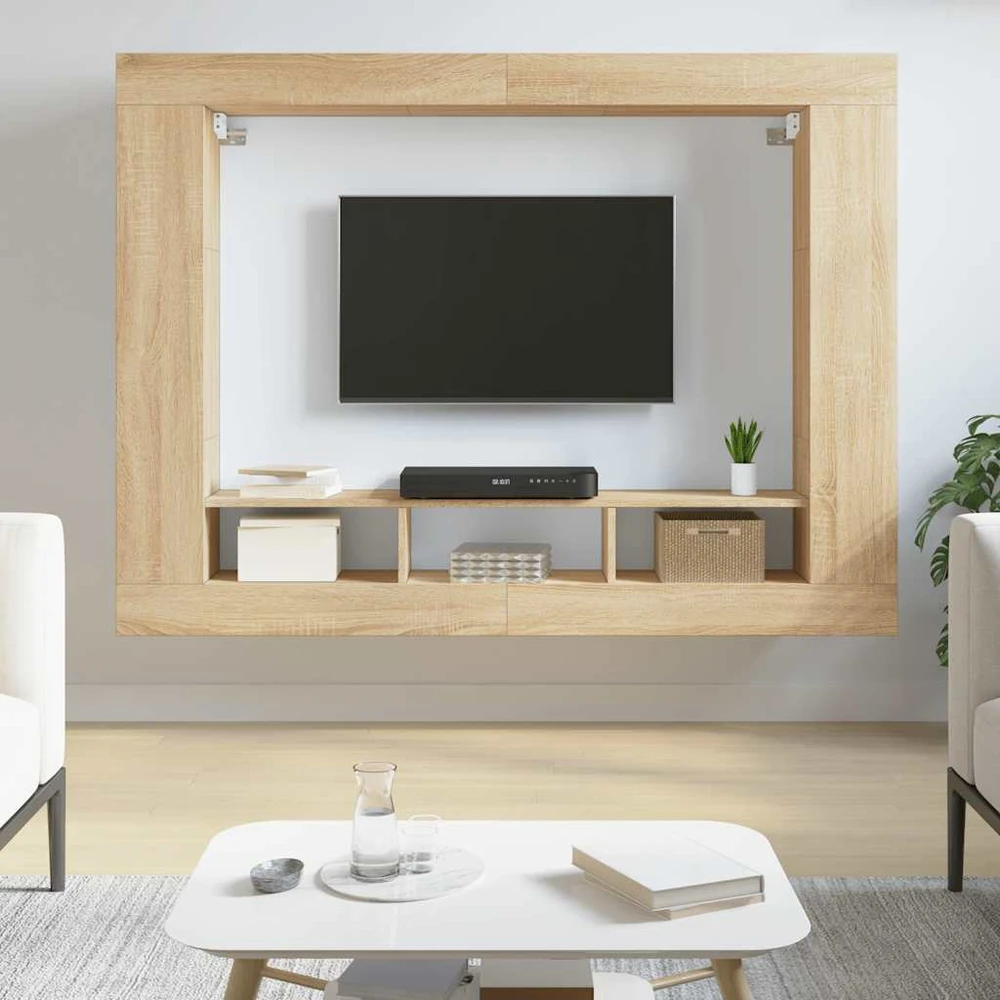 TV staliukas Televizoriaus spintelė, sonoma ąžuolo, 152x22x113cm, mediena