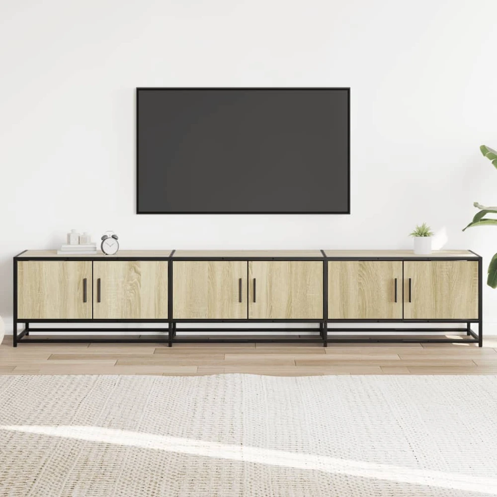 TV staliukas Televizoriaus spintelė, sonoma ąžuolo, 210x35x41cm, mediena