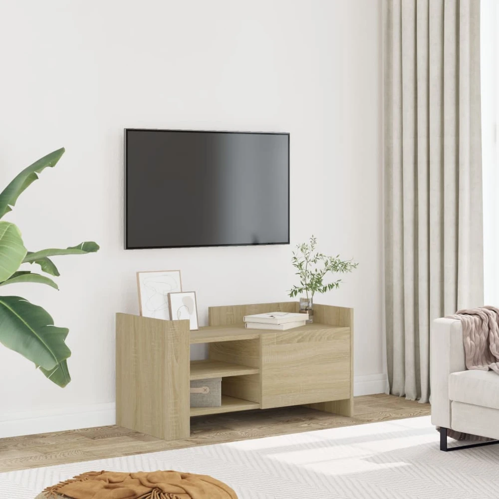 TV staliukas Televizoriaus spintelė, sonoma ąžuolo, 80x35x40cm, mediena