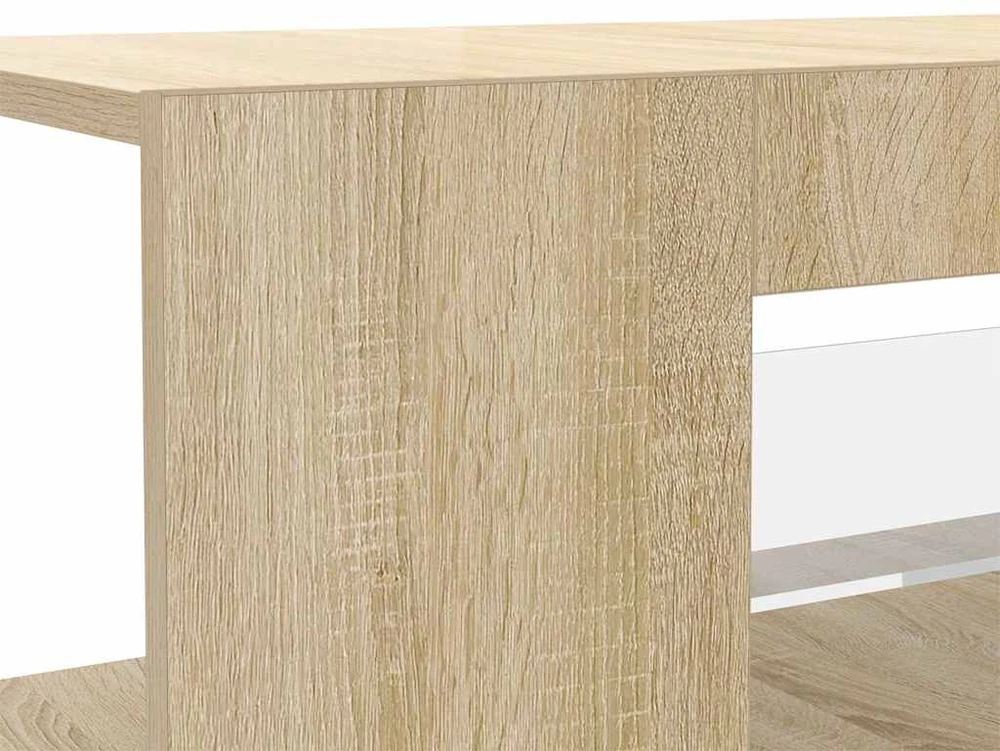 TV staliukas Televizoriaus spintelė su LED apšvietimu, ąžuolo, 90x39x30cm