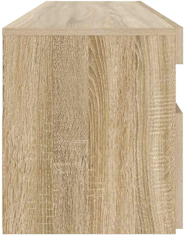 TV staliukas Televizoriaus spintelė su LED apšvietimu, ąžuolo, 90x35x40cm