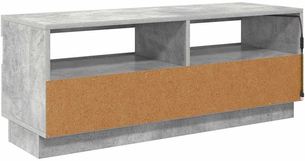 TV staliukas Televizoriaus spintelė su LED apšvietimu, pilka, 100x35x40cm
