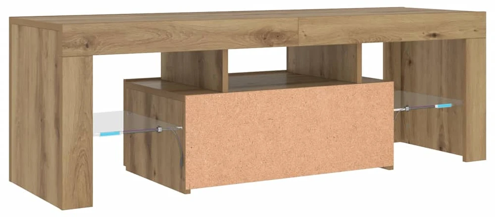 TV staliukas Televizoriaus spintelė su LED, artisano, 120x36,5x40cm, mediena