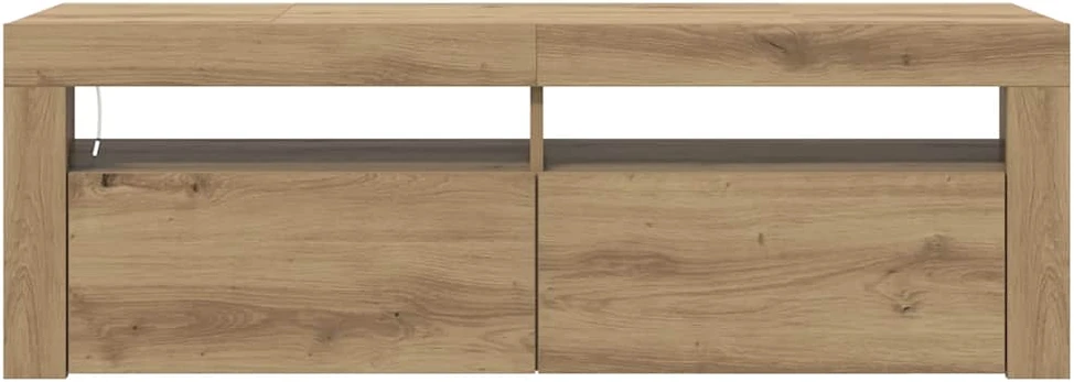TV staliukas Televizoriaus spintelė su LED, artisano, 120x35x40cm, mediena