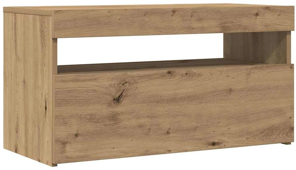 TV staliukas Televizoriaus spintelė su LED, artisano, 75x35x40cm, mediena