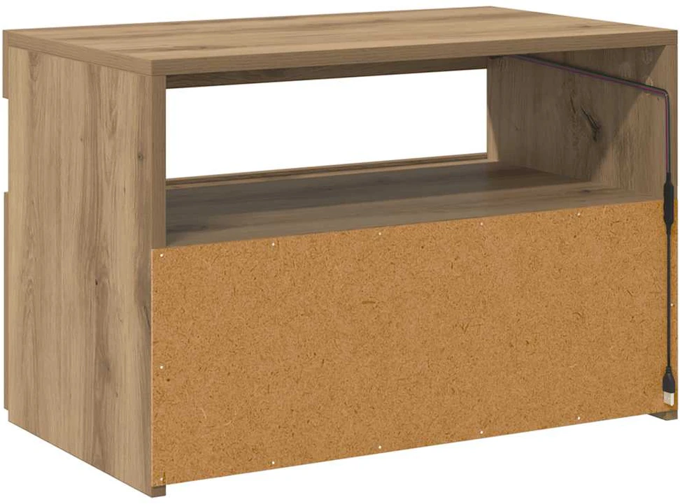 TV staliukas Televizoriaus spintelė su LED, artisano, 60x35x40cm, mediena