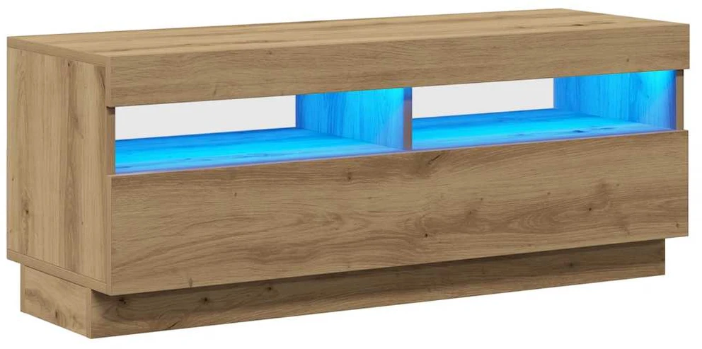 TV staliukas Televizoriaus spintelė su LED, artisano, 100x35x40cm, mediena