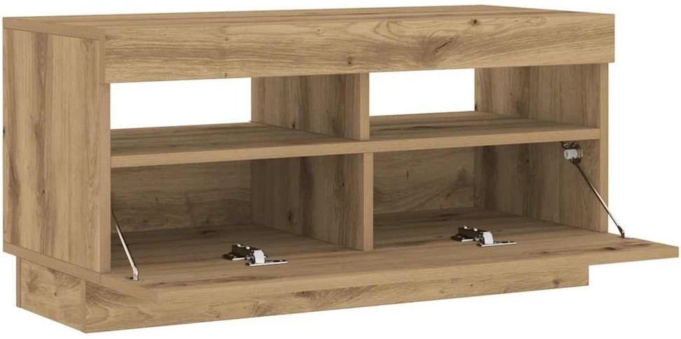 TV staliukas Televizoriaus spintelė su LED, artisano, 80x35x40cm, mediena