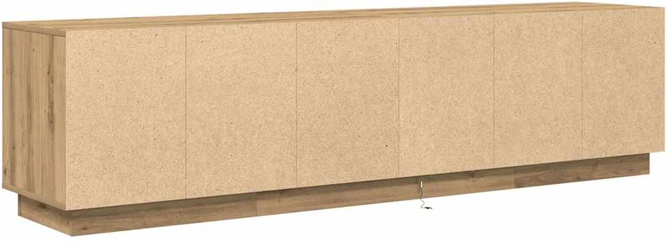 TV staliukas Televizoriaus spintelė su LED, artisano ąžuolas, 193,5x41x50 cm