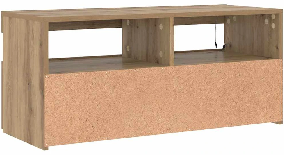 TV staliukas Televizoriaus spintelė su LED, artisano, 90x35x40cm, mediena