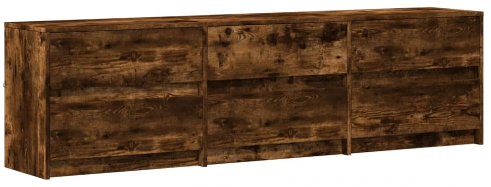 TV staliukas Televizoriaus spintelė su LED, ąžuolo, 180x34x50cm, mediena