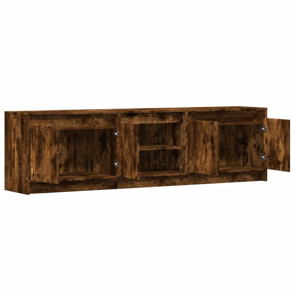 TV staliukas Televizoriaus spintelė su LED, ąžuolo, 180x34x50cm, mediena