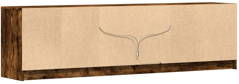 TV staliukas Televizoriaus spintelė su LED, ąžuolo, 180x34x50cm, mediena