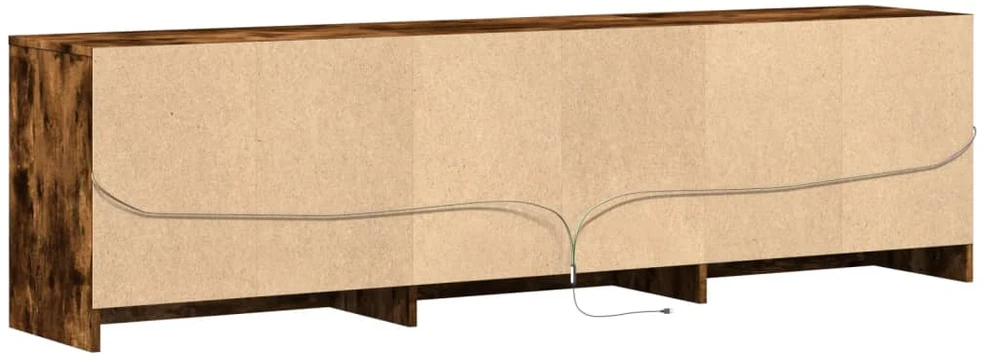 TV staliukas Televizoriaus spintelė su LED, ąžuolo, 180x34x50cm, mediena