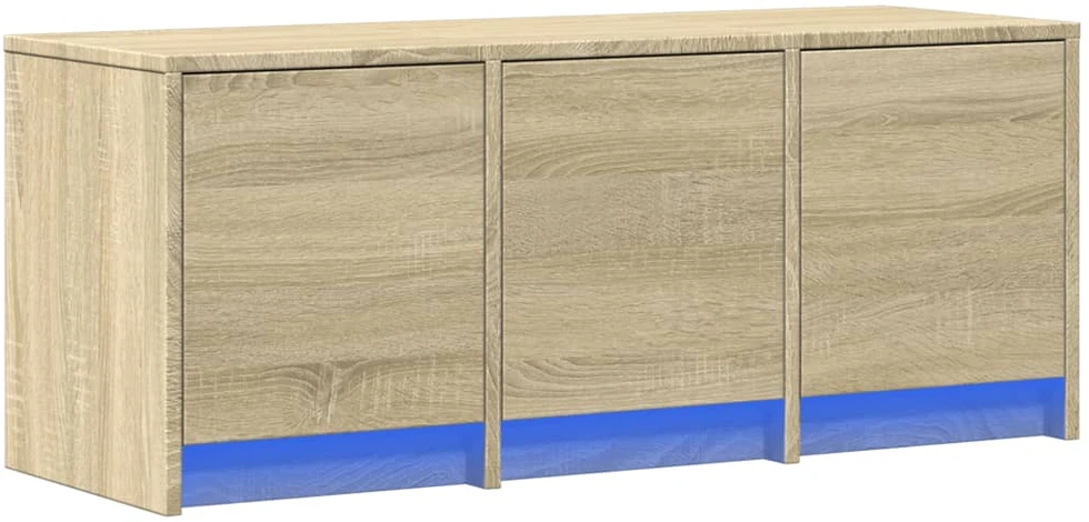 TV staliukas Televizoriaus spintelė su LED, ąžuolo, 97x34x40cm, mediena