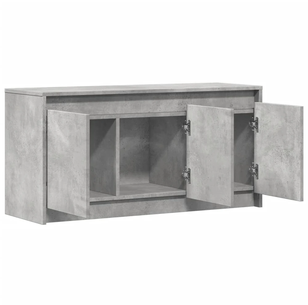 TV staliukas Televizoriaus spintelė su LED, betono, 100x34x50cm, mediena