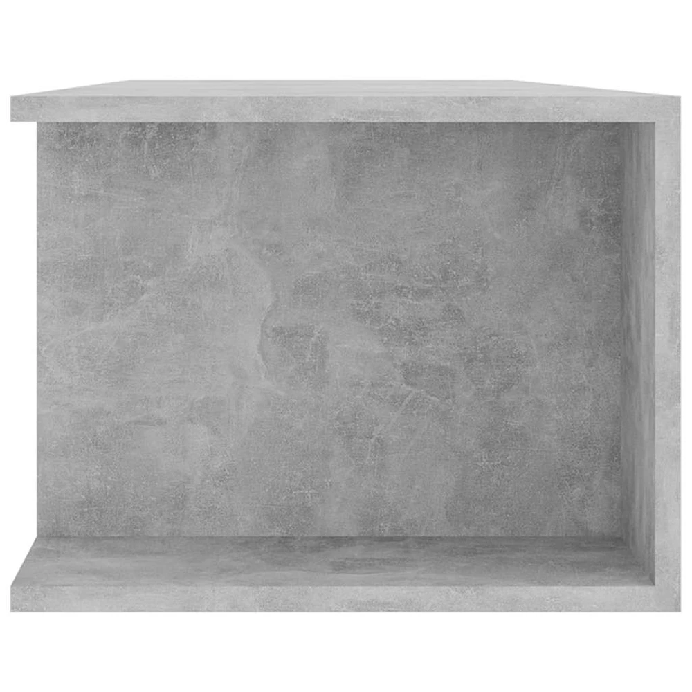TV staliukas Televizoriaus spintelė su LED, betono pilka, 135x39x30cm