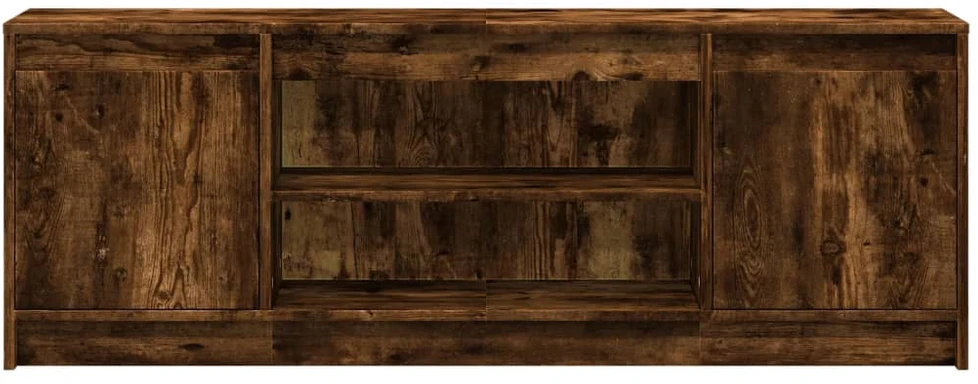 TV staliukas Televizoriaus spintelė su LED, dūminė, 139,5x34x50cm, mediena