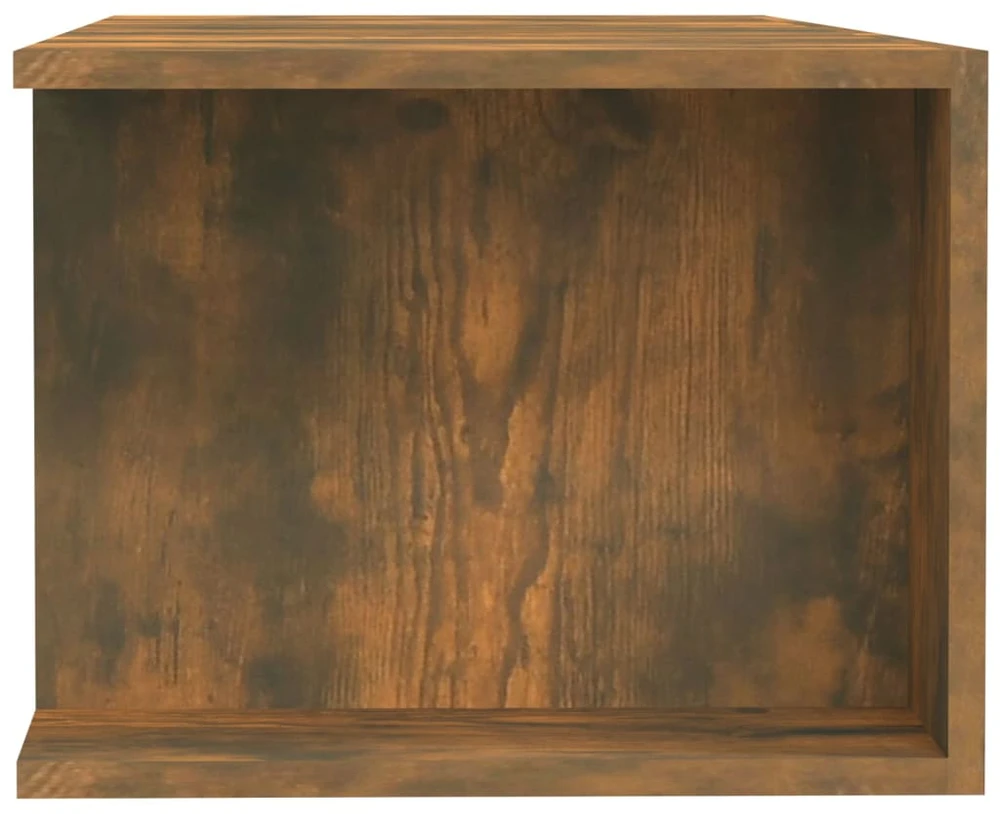 TV staliukas Televizoriaus spintelė su LED, dūminio ąžuolo, 135x39x30cm