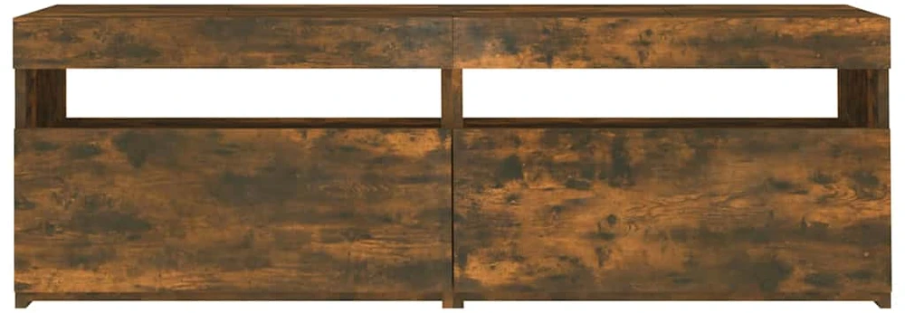 TV staliukas Televizoriaus spintelė su LED, dūminio ąžuolo, 120x35x40cm
