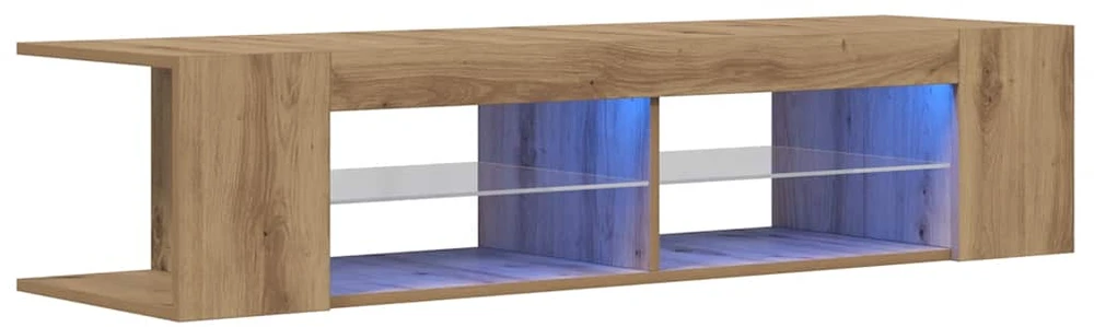 TV staliukas televizoriaus spintelė su LED lemputėmis Artisan ąžuolas