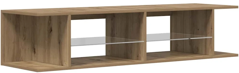TV staliukas televizoriaus spintelė su LED lemputėmis Artisan ąžuolas
