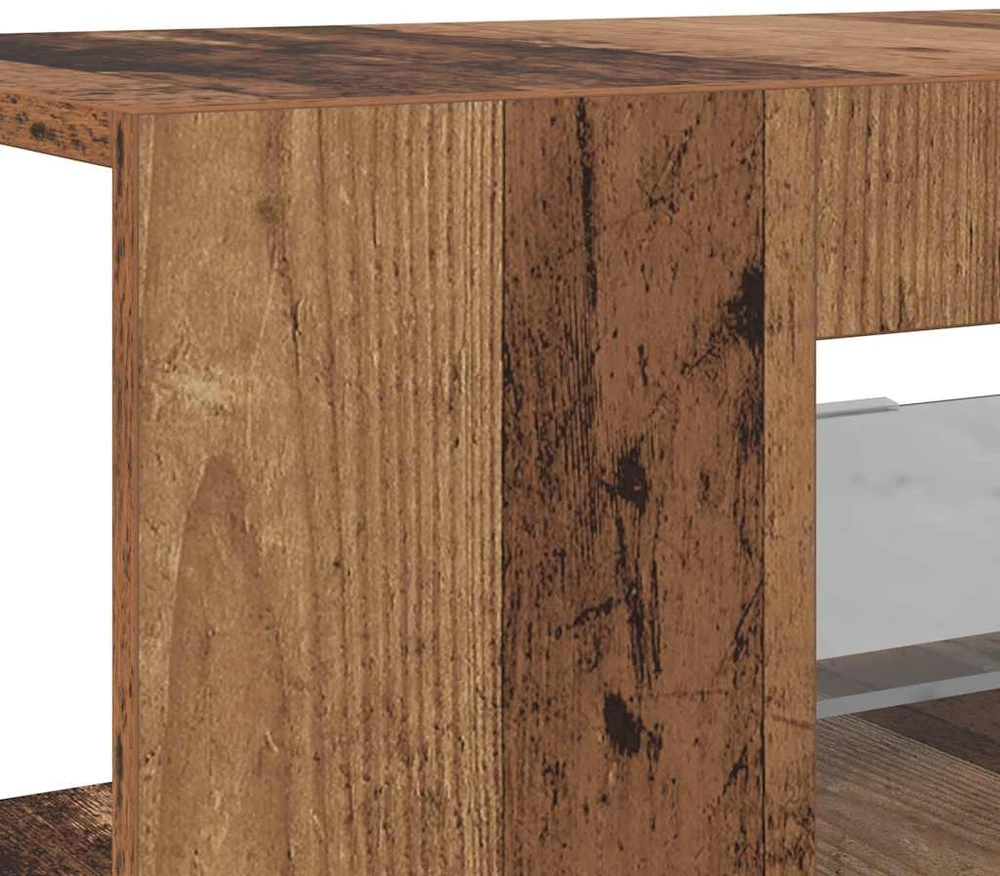 TV staliukas televizoriaus spintelė su LED lemputėmis Old Wood